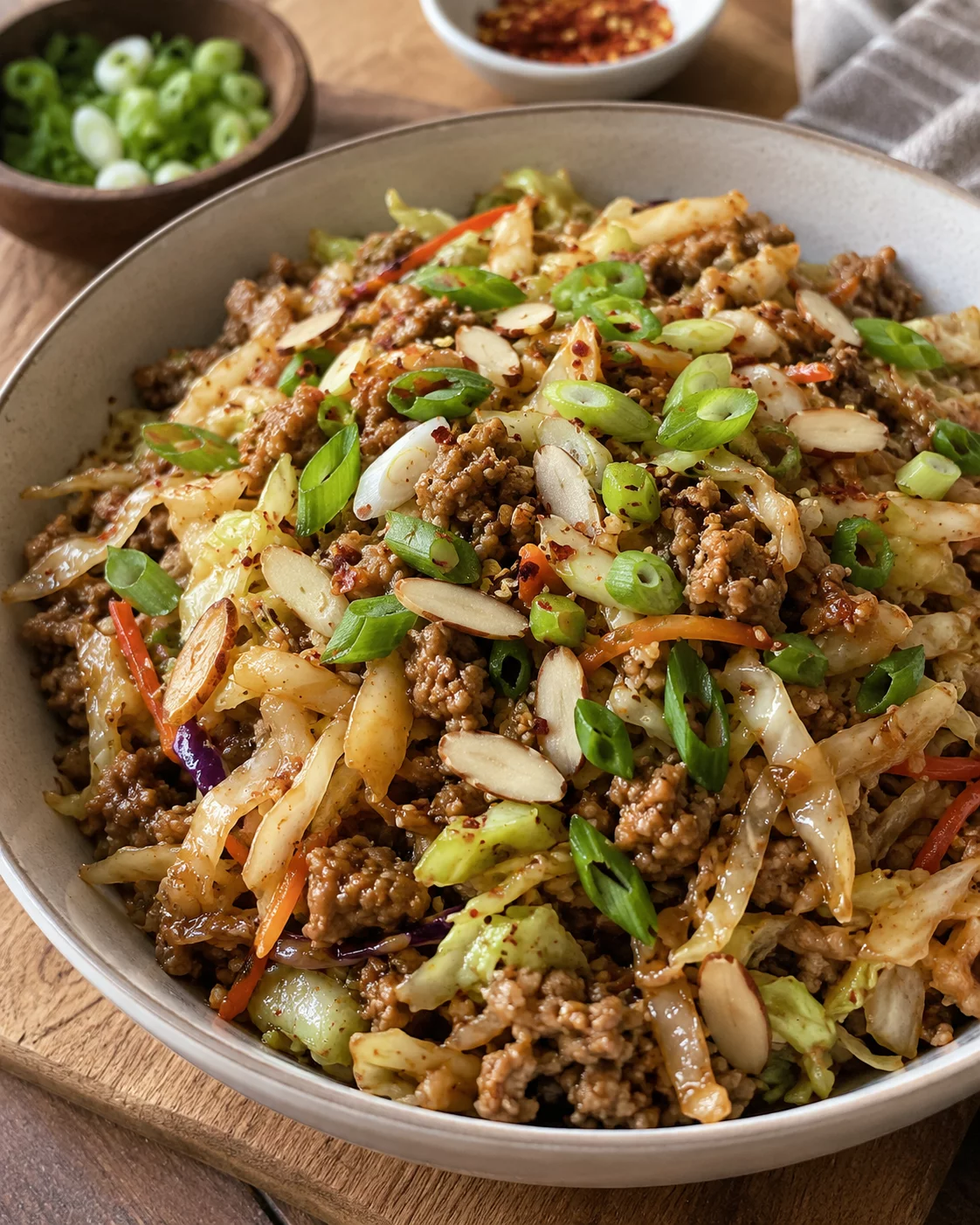egg roll in a bowl