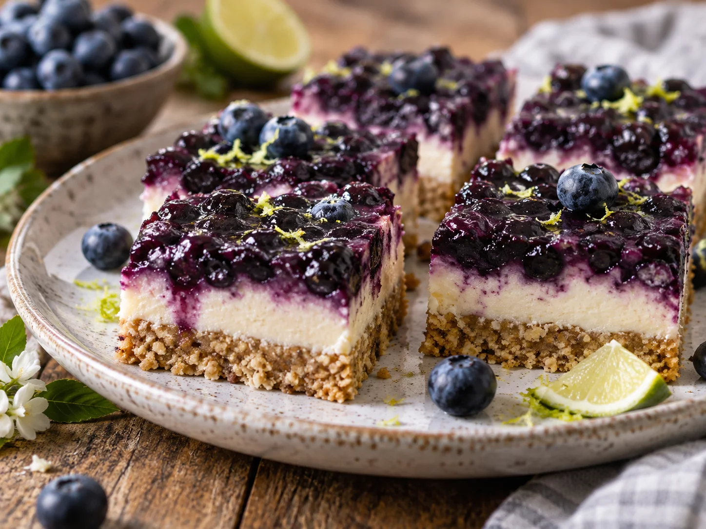Blueberry Nut Freezer Bars