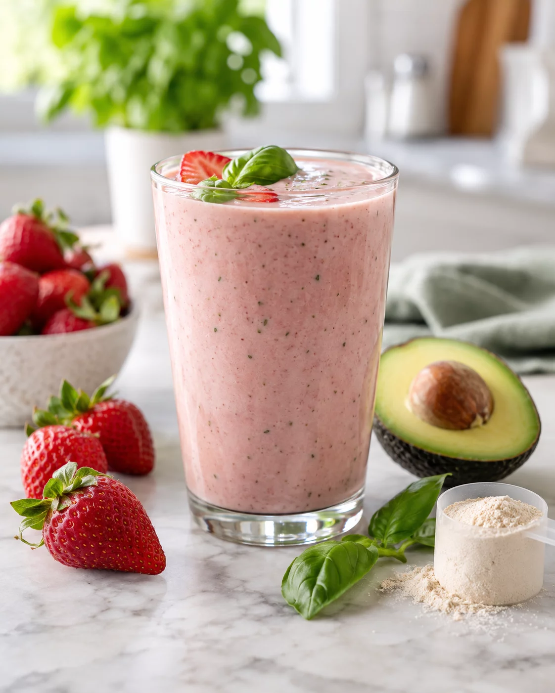 summer strawberry smoothie