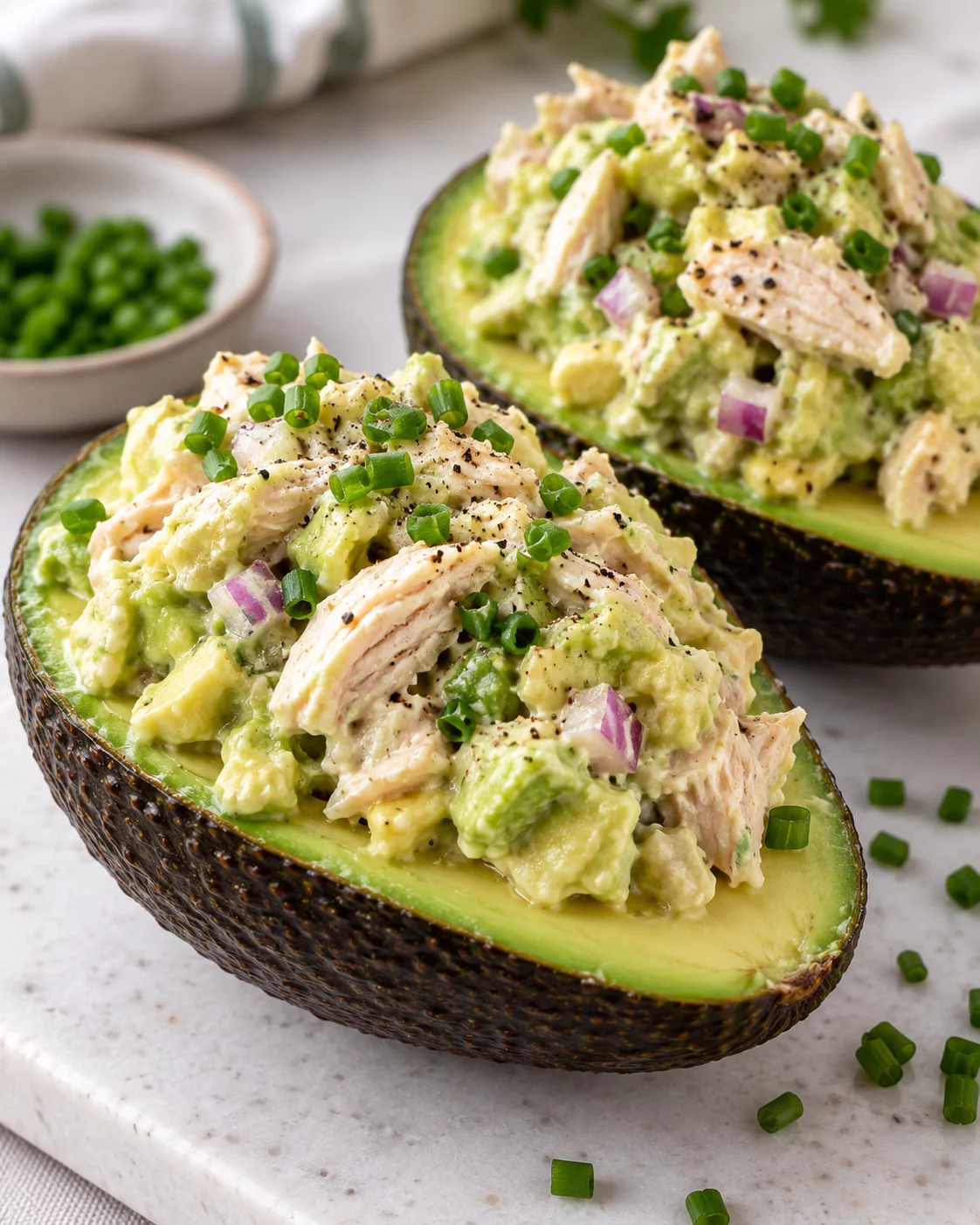 chicken salad avocado cups